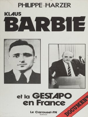 cover image of Klaus Barbie et la Gestapo en France